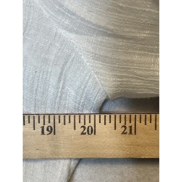 Zac & Rachel Top Womens Size M White Gauzy Bohemian Peasant Blouse - Picture 4 of 9